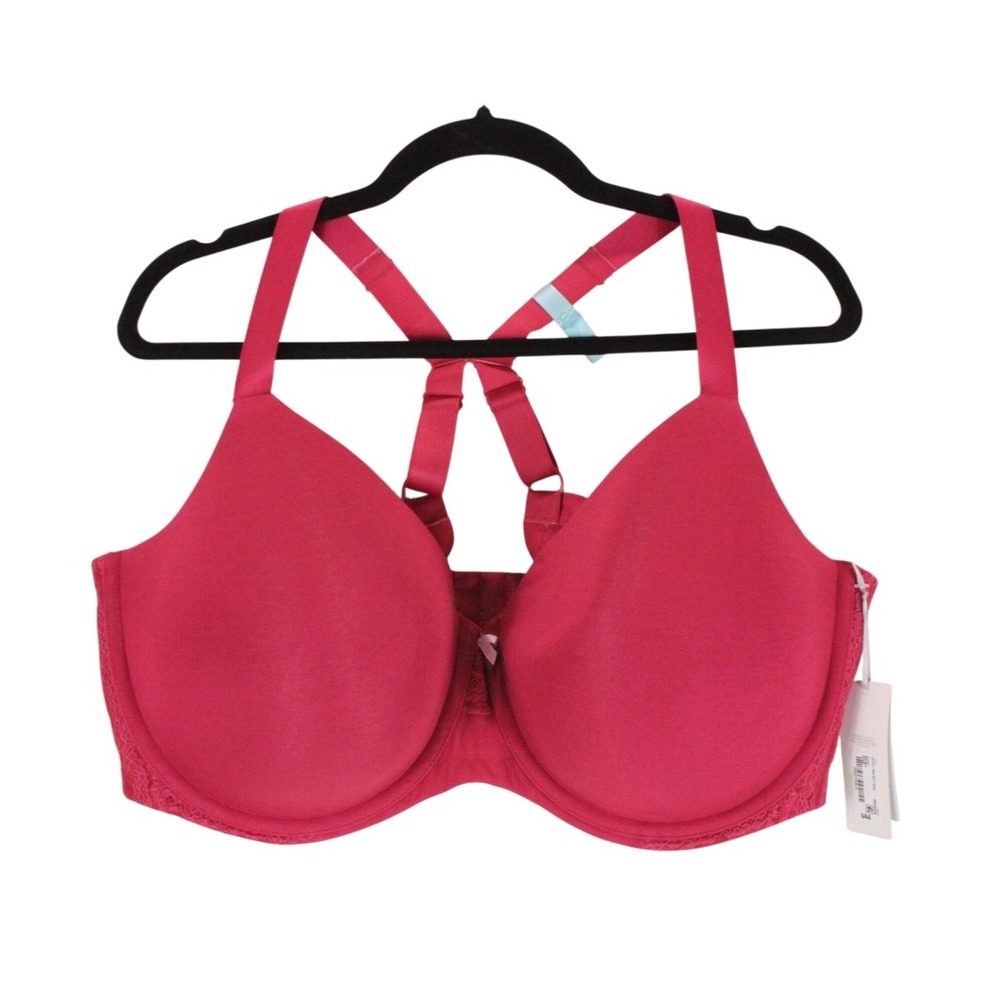 Ambrielle Full Coverage Bra size 46DDD Red Bud underwire 254-0577-0224